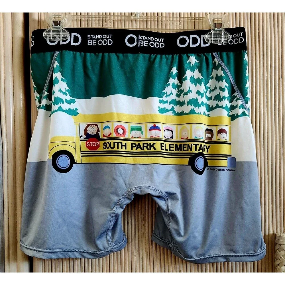 Be Odd South Park Boxer Briefs Men's Size Large School Bus Underwear